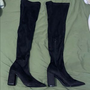 Liliana Thigh High Heel pointy boots